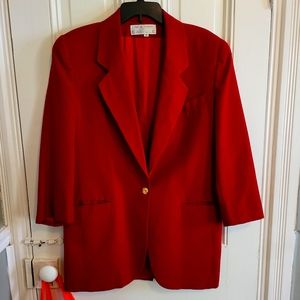 VTG Rena Rowan for SAVILLE Red Blazer 🔥🔥